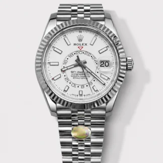 Rolex Sky-Dweller REF# M326934 White Dial Watch in 904L Steel Case 1:1 Mirror Super Clone - view 1