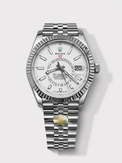 Rolex Sky-Dweller REF# M326934 White Dial Watch in 904L Steel Case 1:1 Mirror Super Clone - view 1