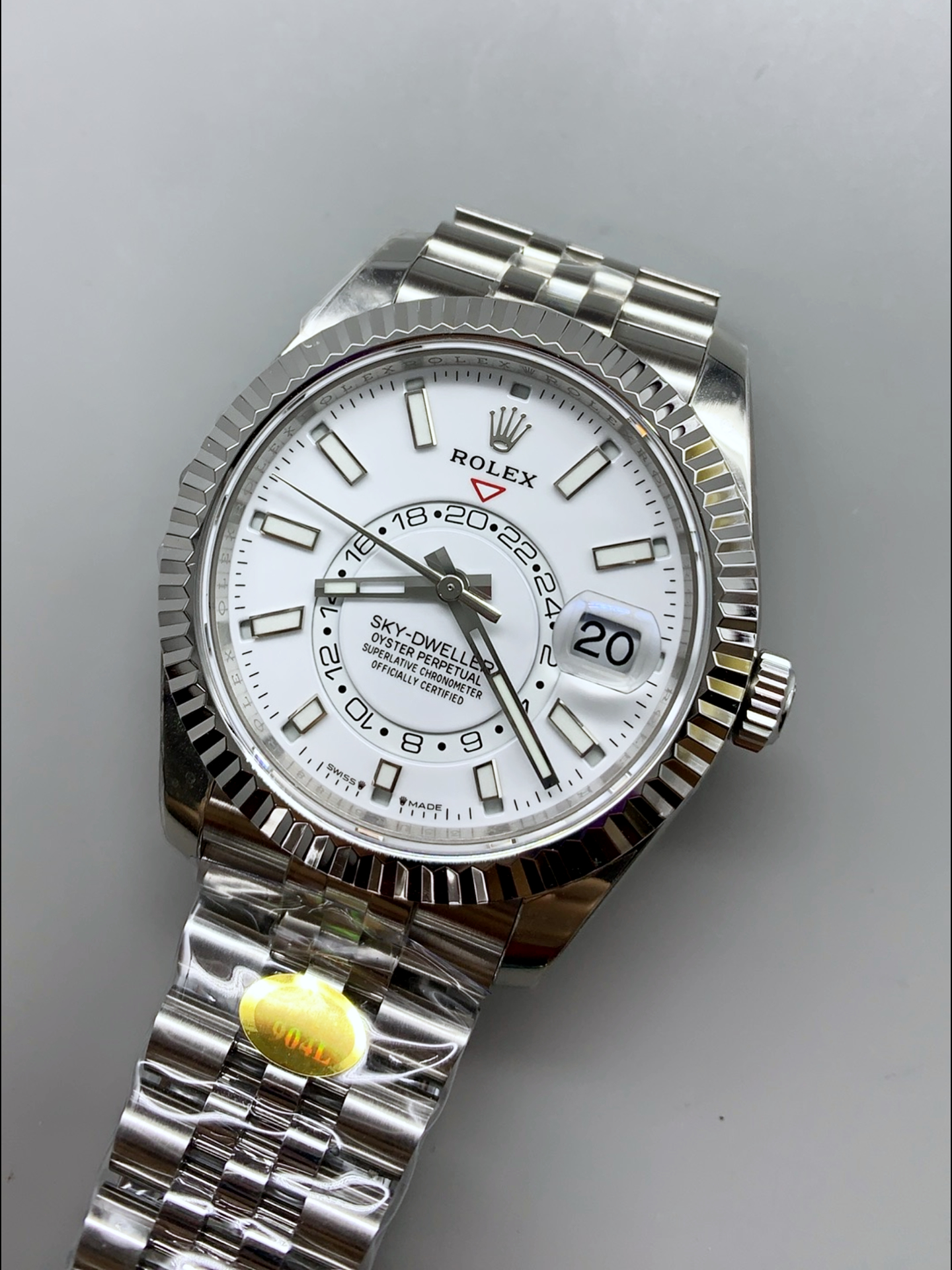 Rolex Sky-Dweller REF# M326934 White Dial Watch in 904L Steel Case 1:1 Mirror Super Clone - view 4