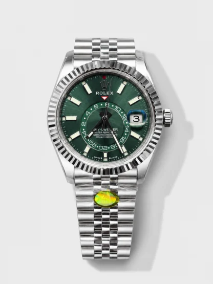 Rolex Sky-Dweller REF# 336934 Green Dial Watch in 904L Steel Case 1:1 Mirror Super Clone - view 1