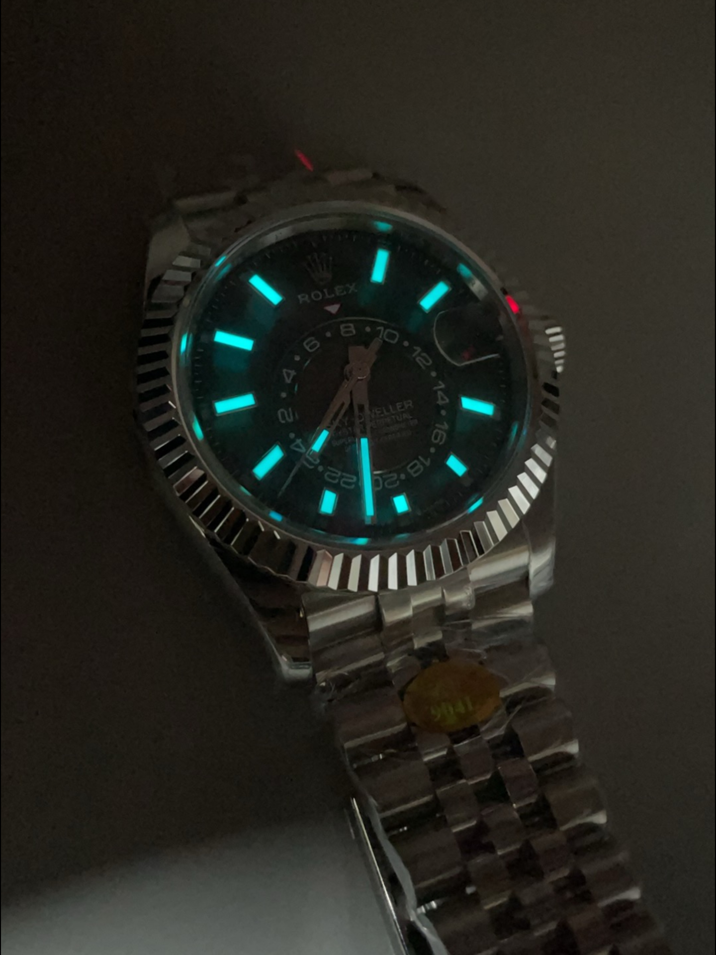 Rolex Sky-Dweller REF# 336934 Green Dial Watch in 904L Steel Case 1:1 Mirror Super Clone - view 11