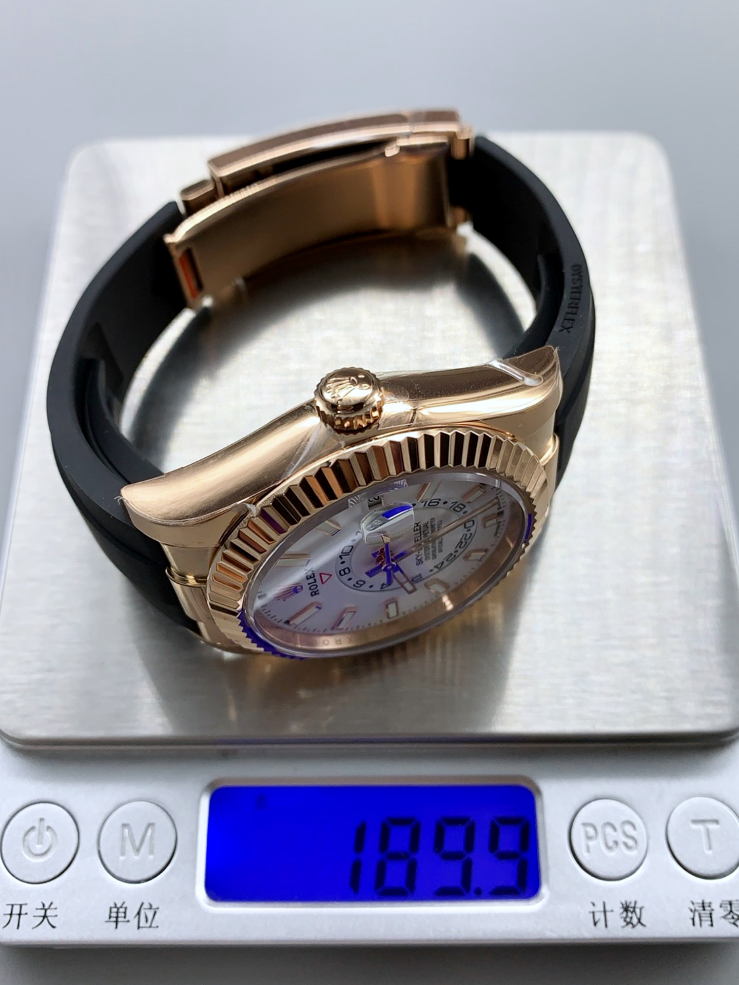 Rolex Sky-Dweller REF# M326235 White Dial Rose Gold Watch in 904L Steel Case 1:1 Mirror Super Clone - view 10