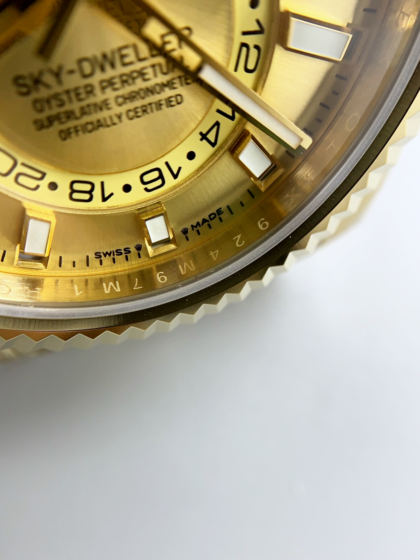 Rolex Sky-Dweller REF# 336935 Gold Dial Watch in Yellow Gold 904L Steel Case 1:1 Mirror Super Clone - view 5