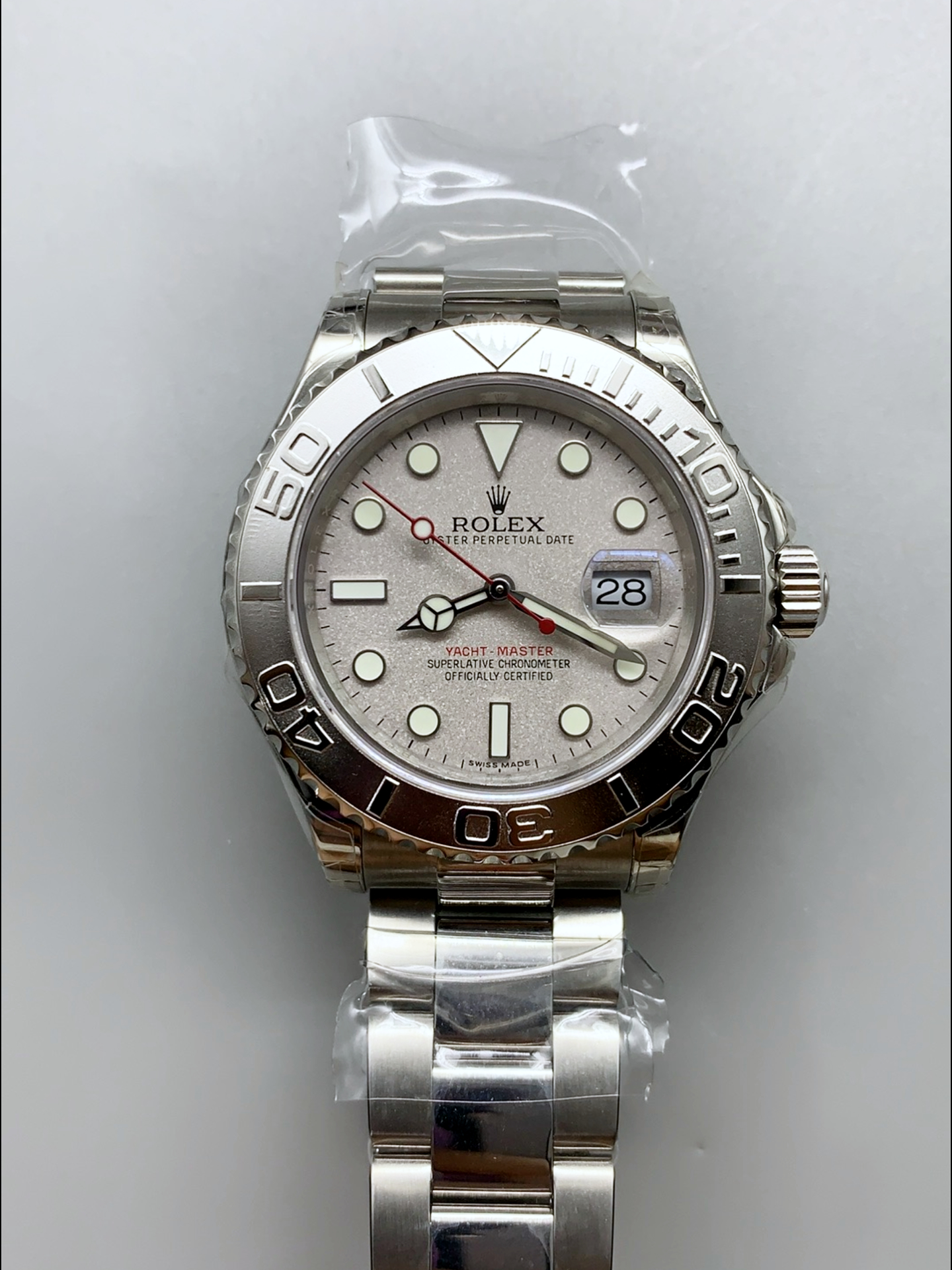 Rolex Super Clone Yachtmaster Swiss Watch with ORIGINAL ROLEX ROLESIUM DIAL - view 2