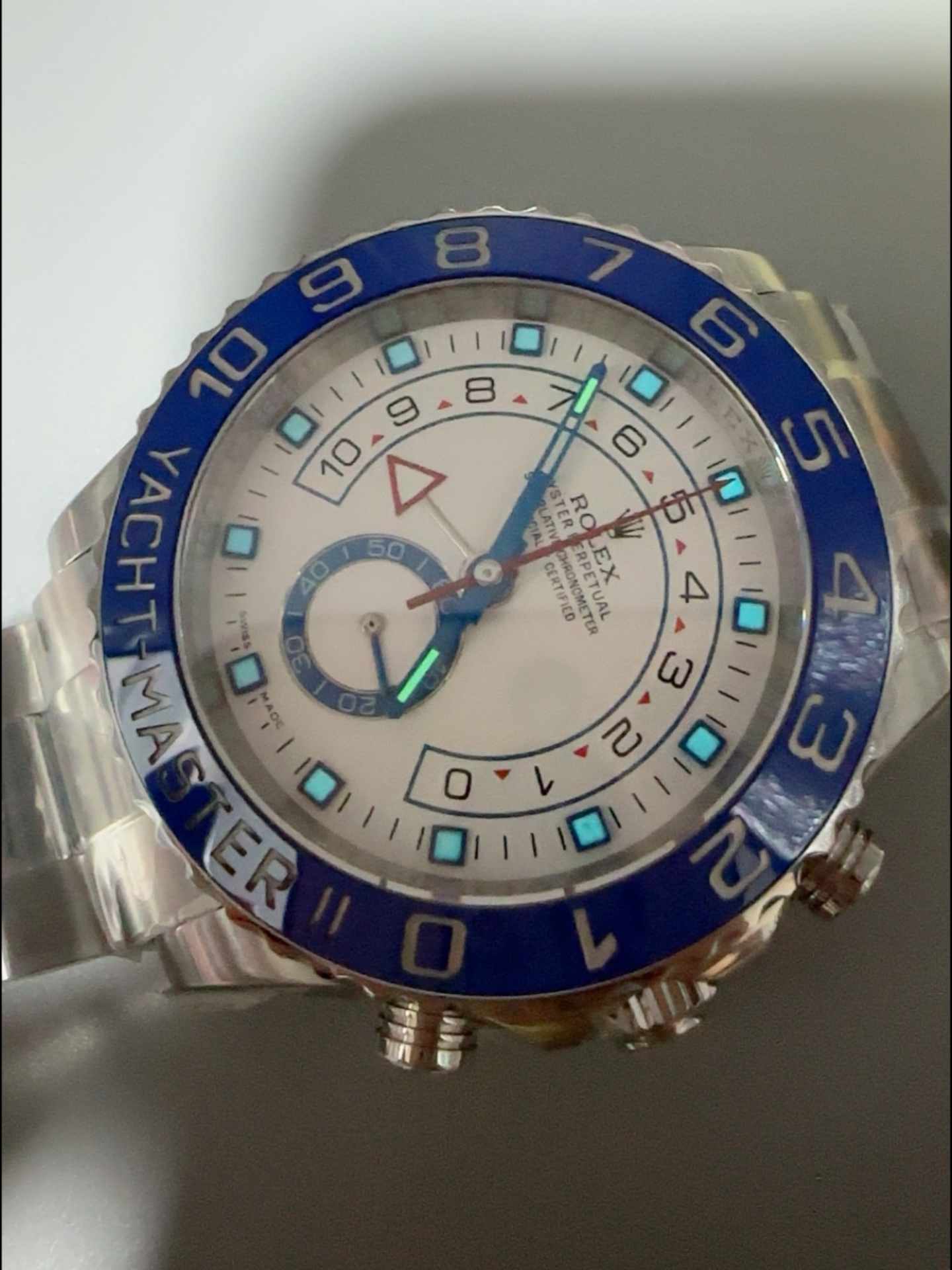 Rolex Yachtmaster II Stainles Steel Ref.116680 1:1 Mirror Super Clone Watch 904L Steel - view 11