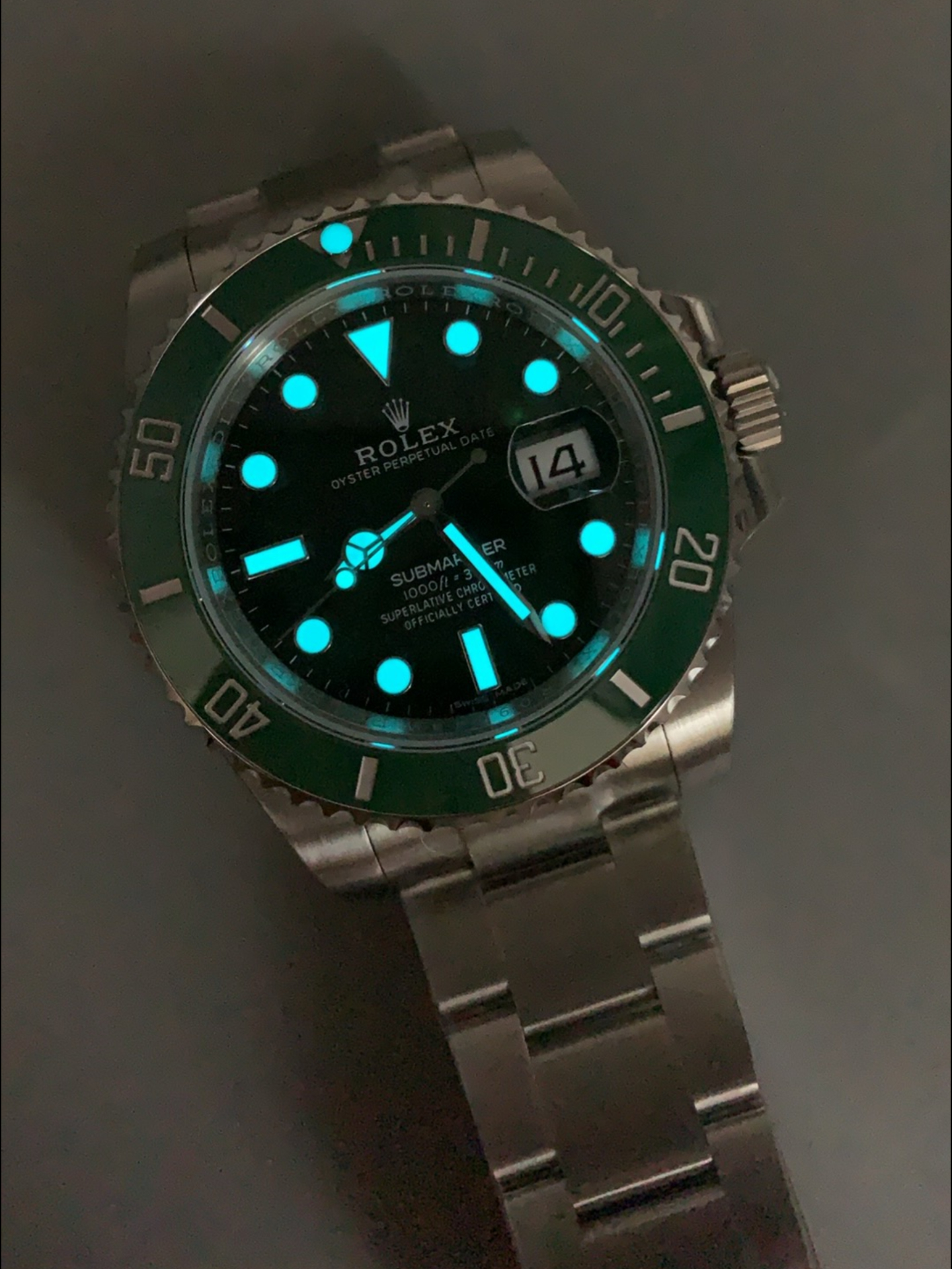 Rolex Submariner Ref#116610LV The Hulk Swiss Super Clone 1:1 Mirror - Ultimate 904L Steel Watch - view 11