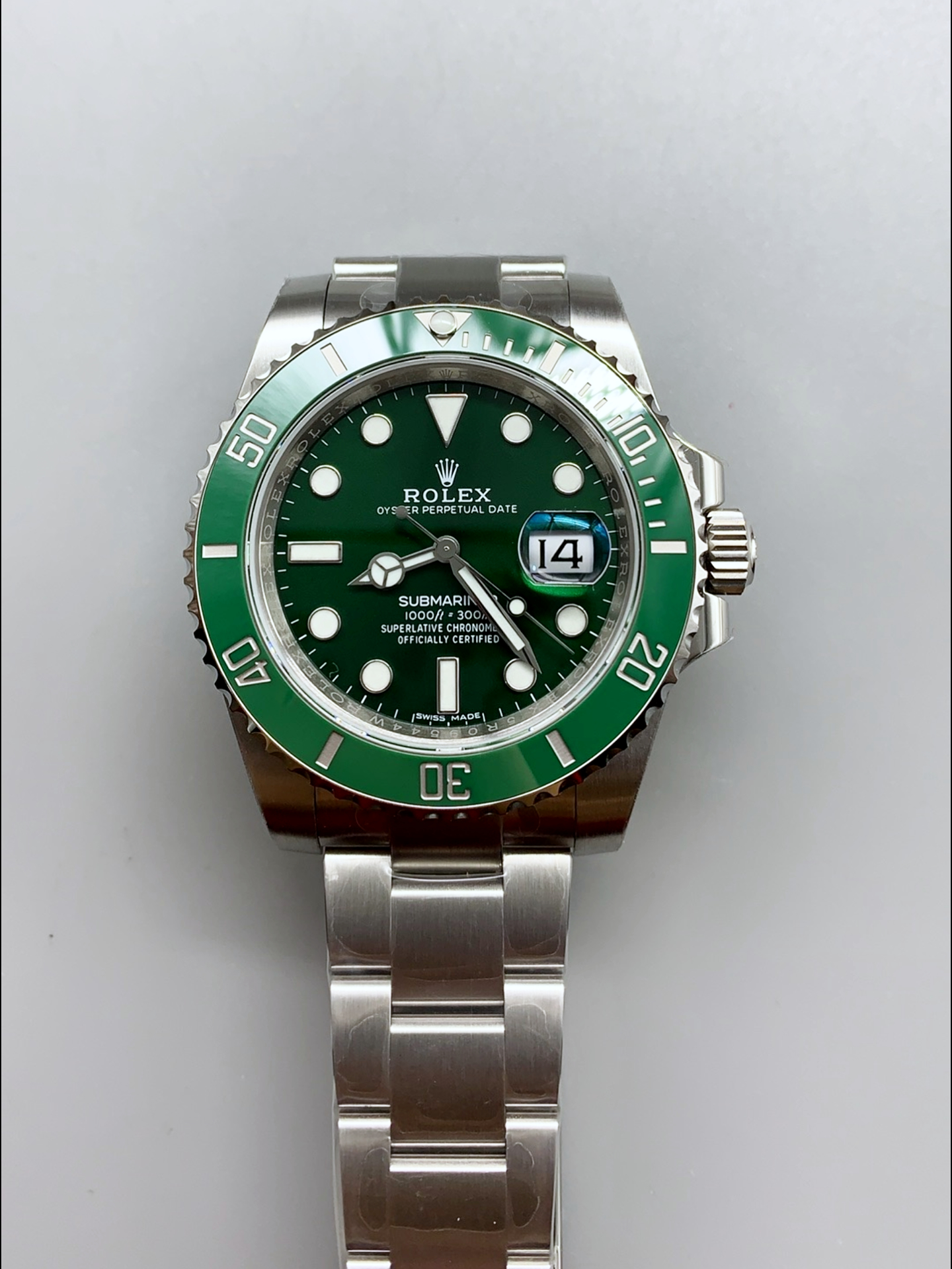 Rolex Submariner Ref#116610LV The Hulk Swiss Super Clone 1:1 Mirror - Ultimate 904L Steel Watch - view 2