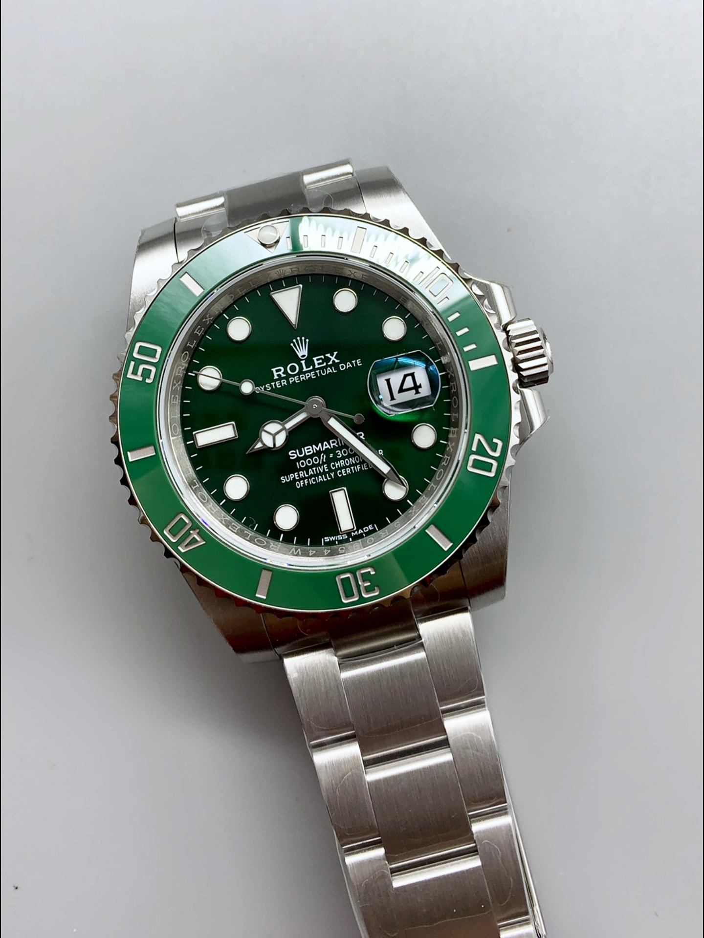 Rolex Submariner Ref#116610LV The Hulk Swiss Super Clone 1:1 Mirror - Ultimate 904L Steel Watch - view 3