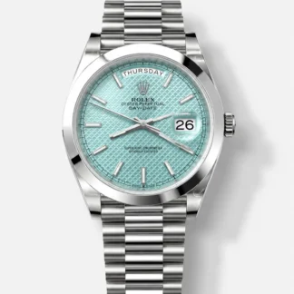 Rolex Day Date Presidential M228206-0004 904L Steel 40MM - Light Blue Dial 1:1 Mirror Quality Watch - Super Clone Watch - view 1