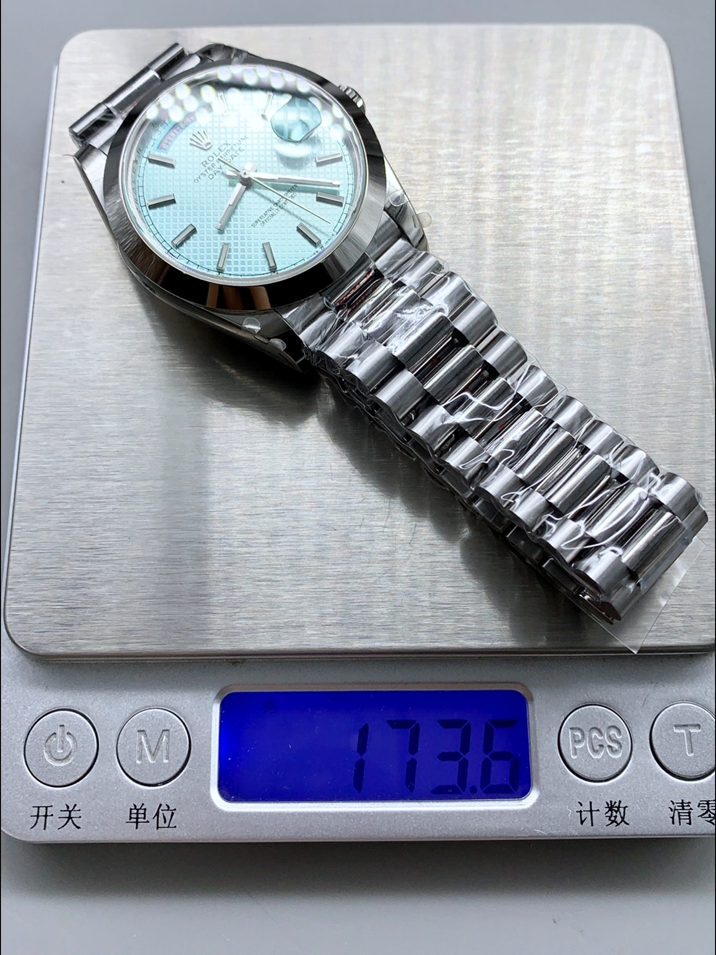 Rolex Day Date Presidential M228206-0004 904L Steel 40MM - Light Blue Dial 1:1 Mirror Quality Watch - Super Clone Watch - view 11