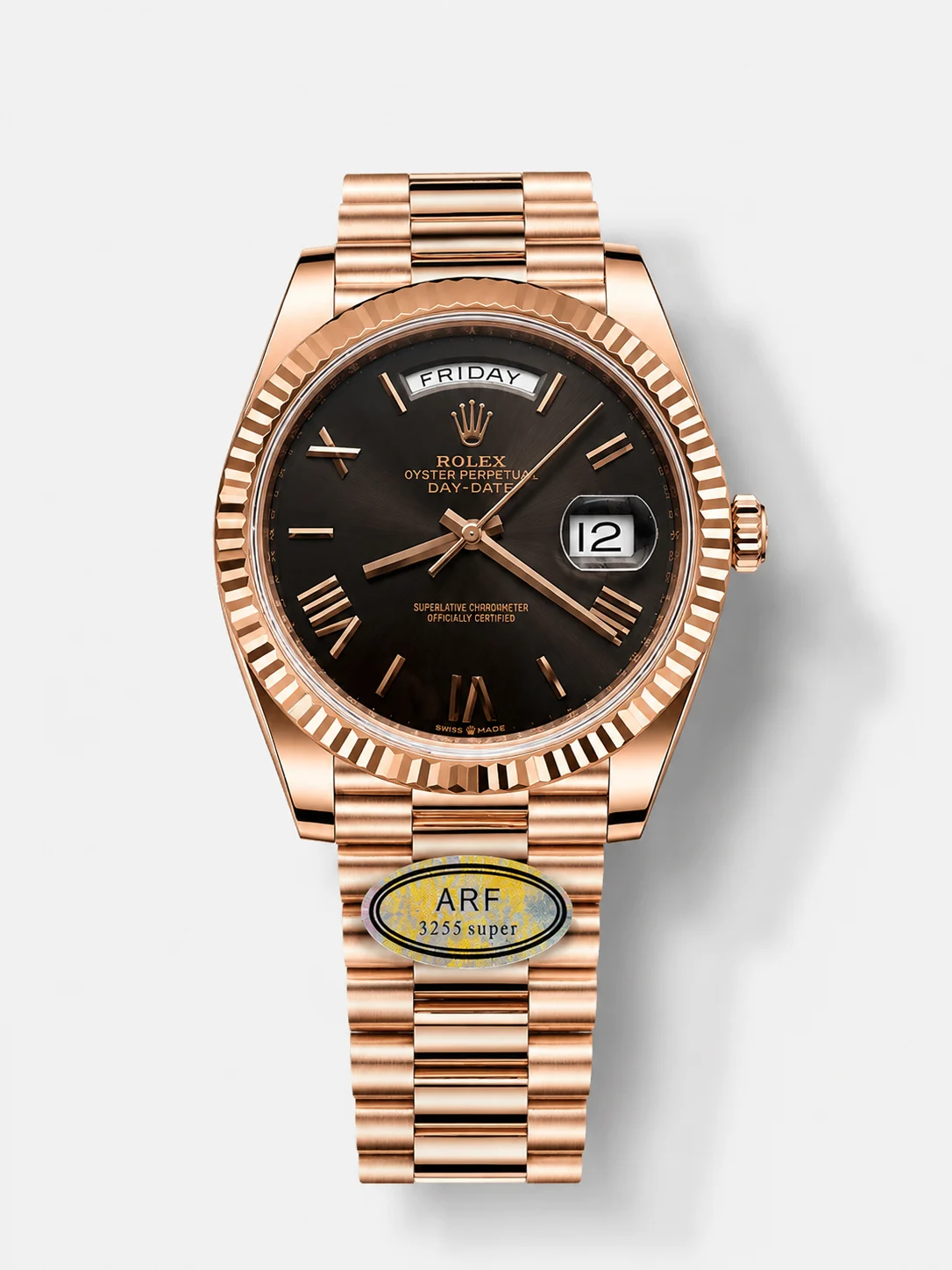 Rolex Day Date Super Clone Brown Dial 40MM 220 Grams Swiss watch - view 1