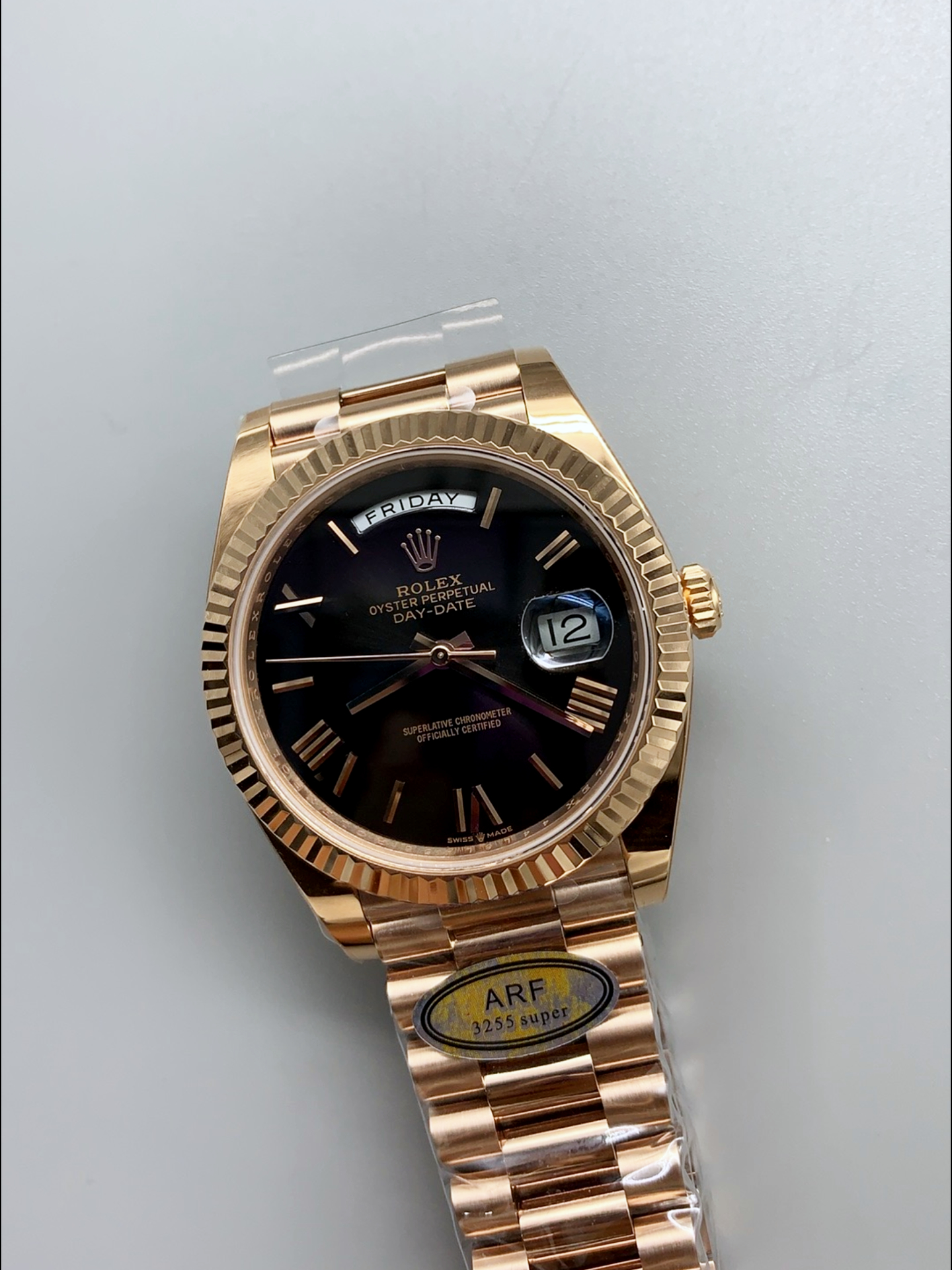 Rolex Day Date Super Clone Brown Dial 40MM 220 Grams Swiss watch - view 3