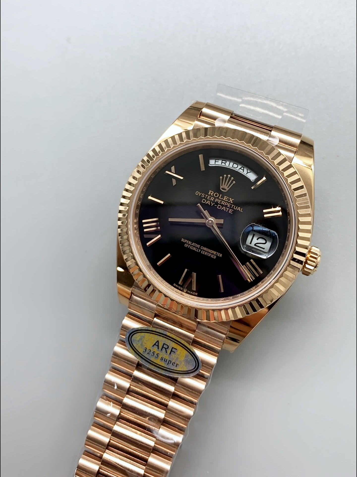 Rolex Day Date Super Clone Brown Dial 40MM 220 Grams Swiss watch - view 4