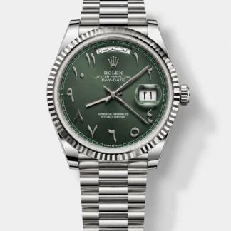 Rolex Day-Date M228236 40mm Olive Green Arabic Dial Super Clone Watch
