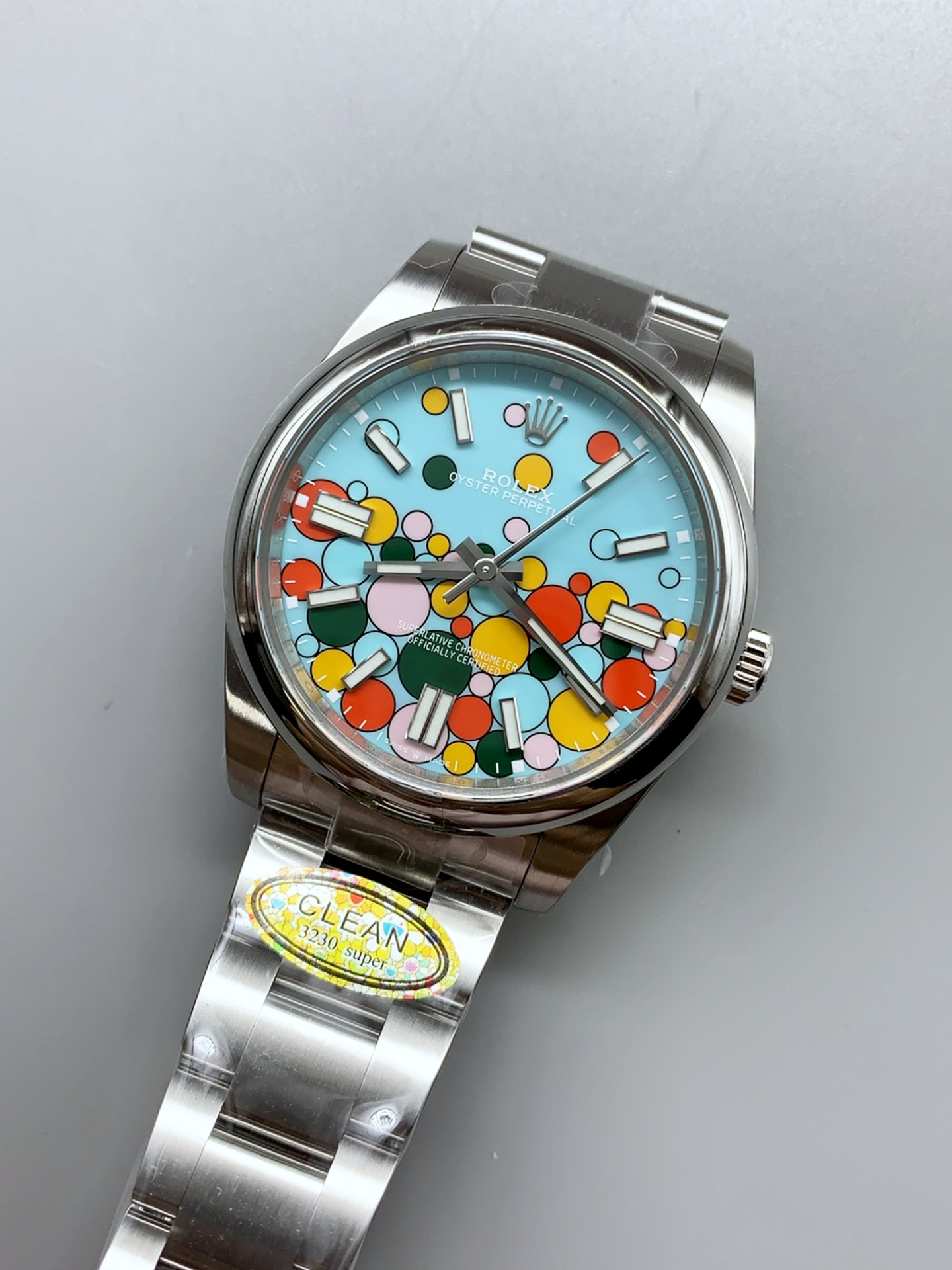 Rolex Oyster Perpetual REF# 124300 Celebration Dial in 41MM ETA 3230 Automatic Movement Watch - Super Clone Watch - view 3