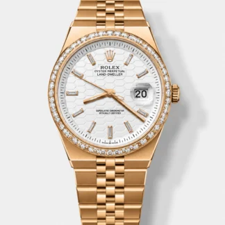 Rolex Land-Dweller 127335 Steel Honeycomb Rose Gold 40MM Swiss Super Clone Watch - view 1
