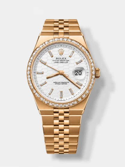 Rolex Land-Dweller 127335 Steel Honeycomb Rose Gold 40MM Swiss Super Clone Watch - view 1