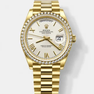Rolex Day-Date “President” 40mm 18K Gold Watch - Olive Green Dial, Top-Tier 1:1 Super Clone Quality - view 1
