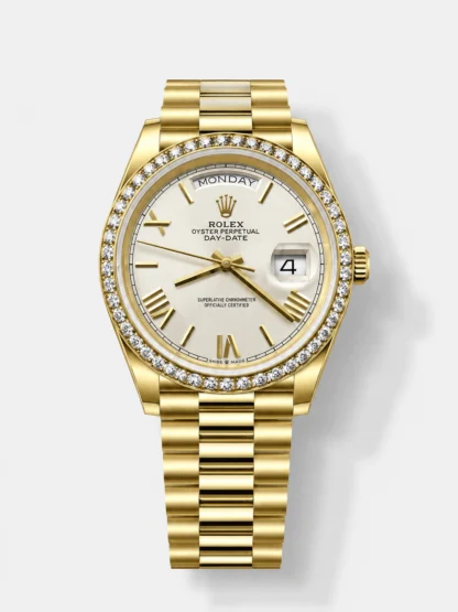 Rolex Day-Date “President” 40mm 18K Gold Watch - Olive Green Dial, Top-Tier 1:1 Super Clone Quality - view 1