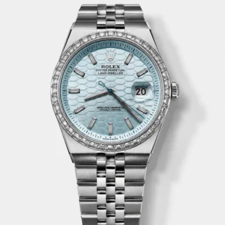 Rolex Land-Dweller 127336 Ice Blue Honeycomb 40MM Swiss Super Clone Watch - view 1