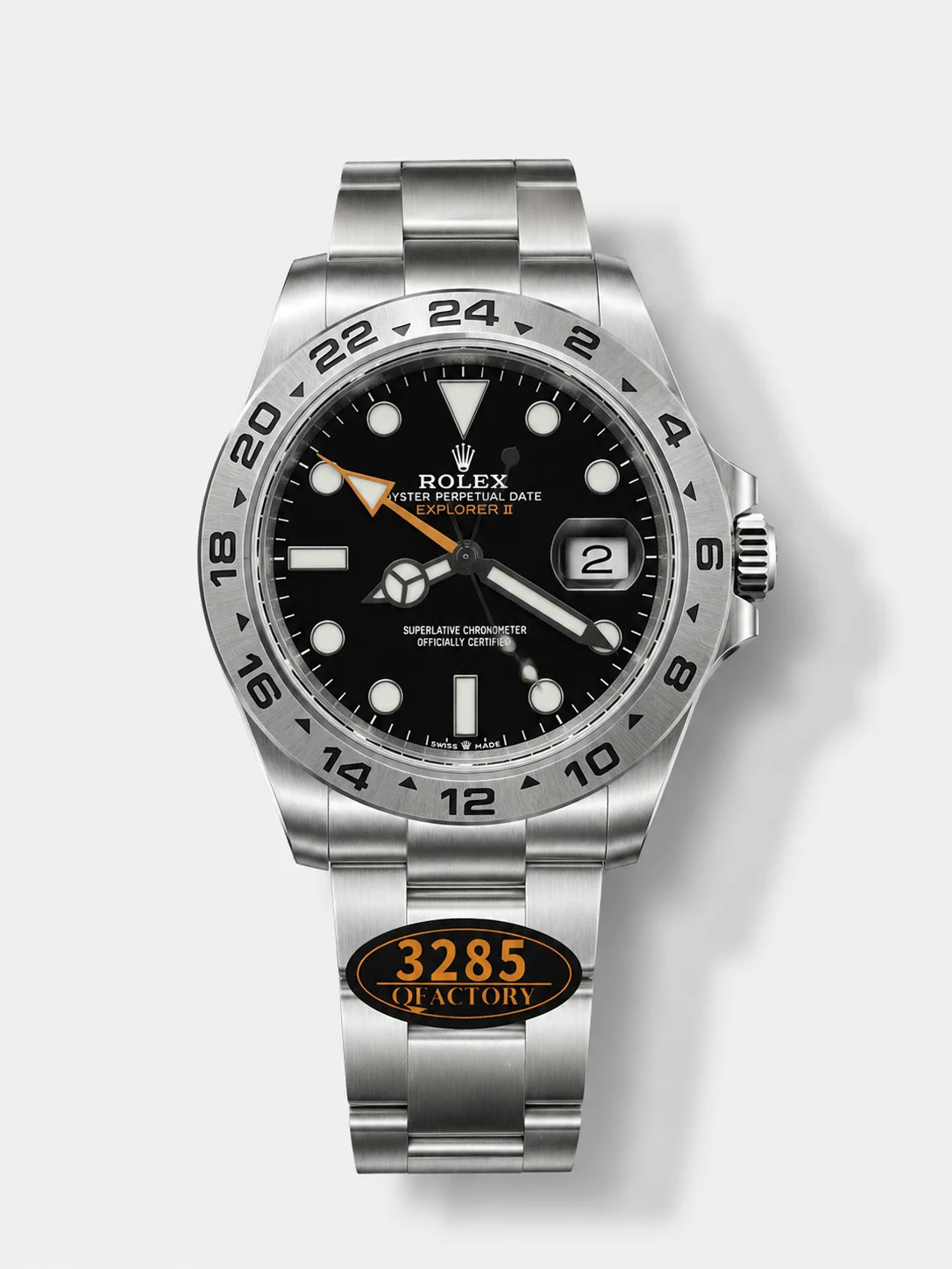 Rolex Explorer II Super Clone M216570-002 1:1 Mirror Watch - Black Dial CAL. 3285 Movement - view 1