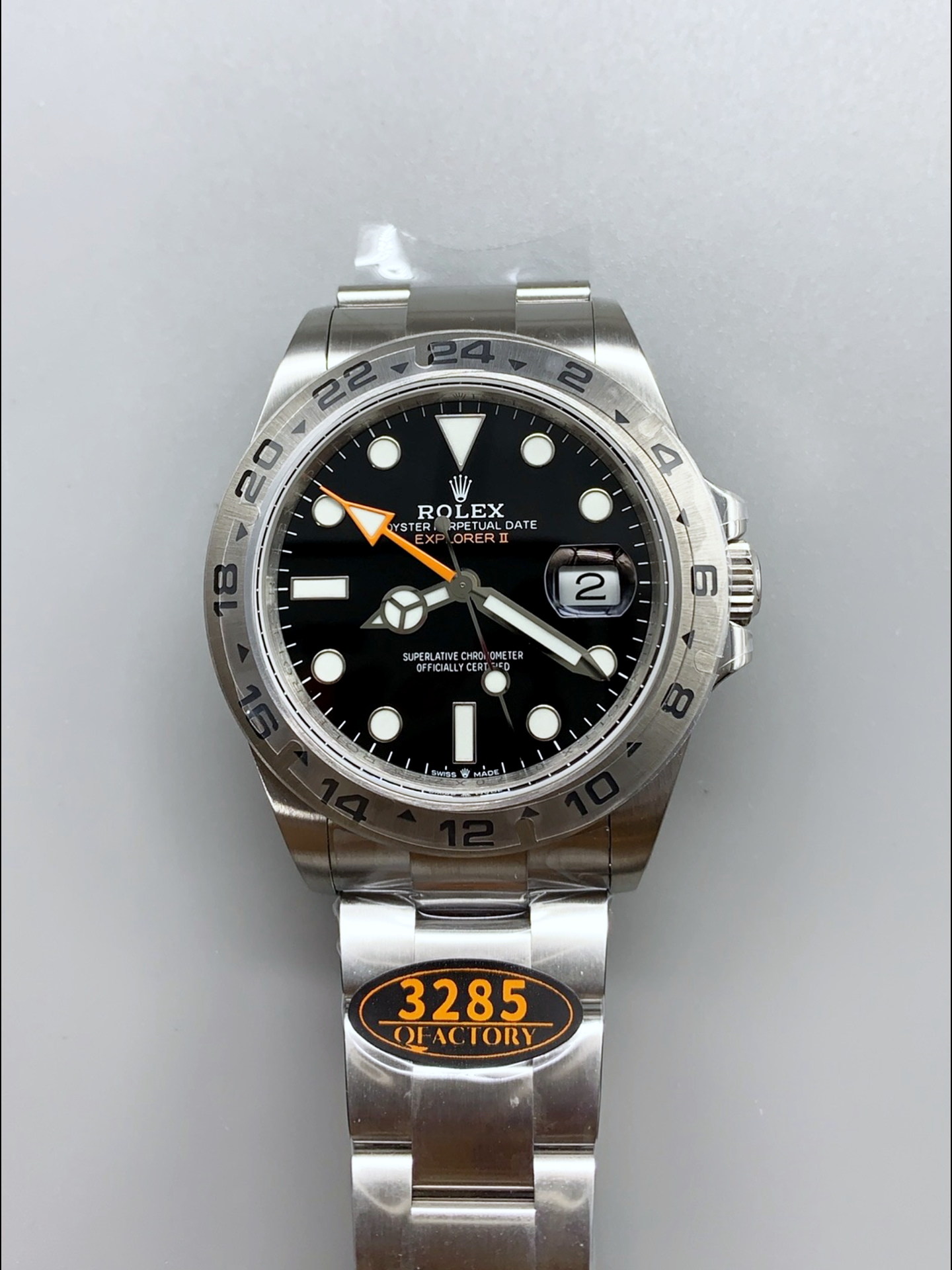 Rolex Explorer II Super Clone M216570-002 1:1 Mirror Watch - Black Dial CAL. 3285 Movement - view 2