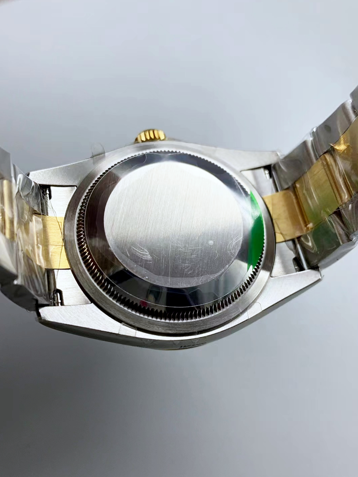 Rolex Explorer I Black Dial - Yellow Gold on Steel in 3230 Swiss Automatic Movement - Super Clone Watch - view 6