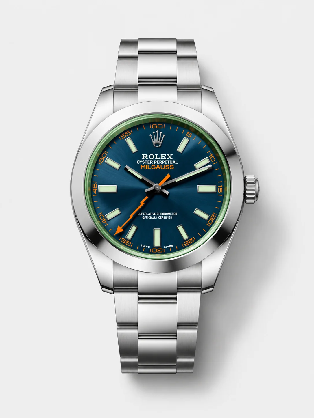 Rolex Milgauss 116400GV Swiss Watch with Blue Dial - Super Clone Watch - view 1