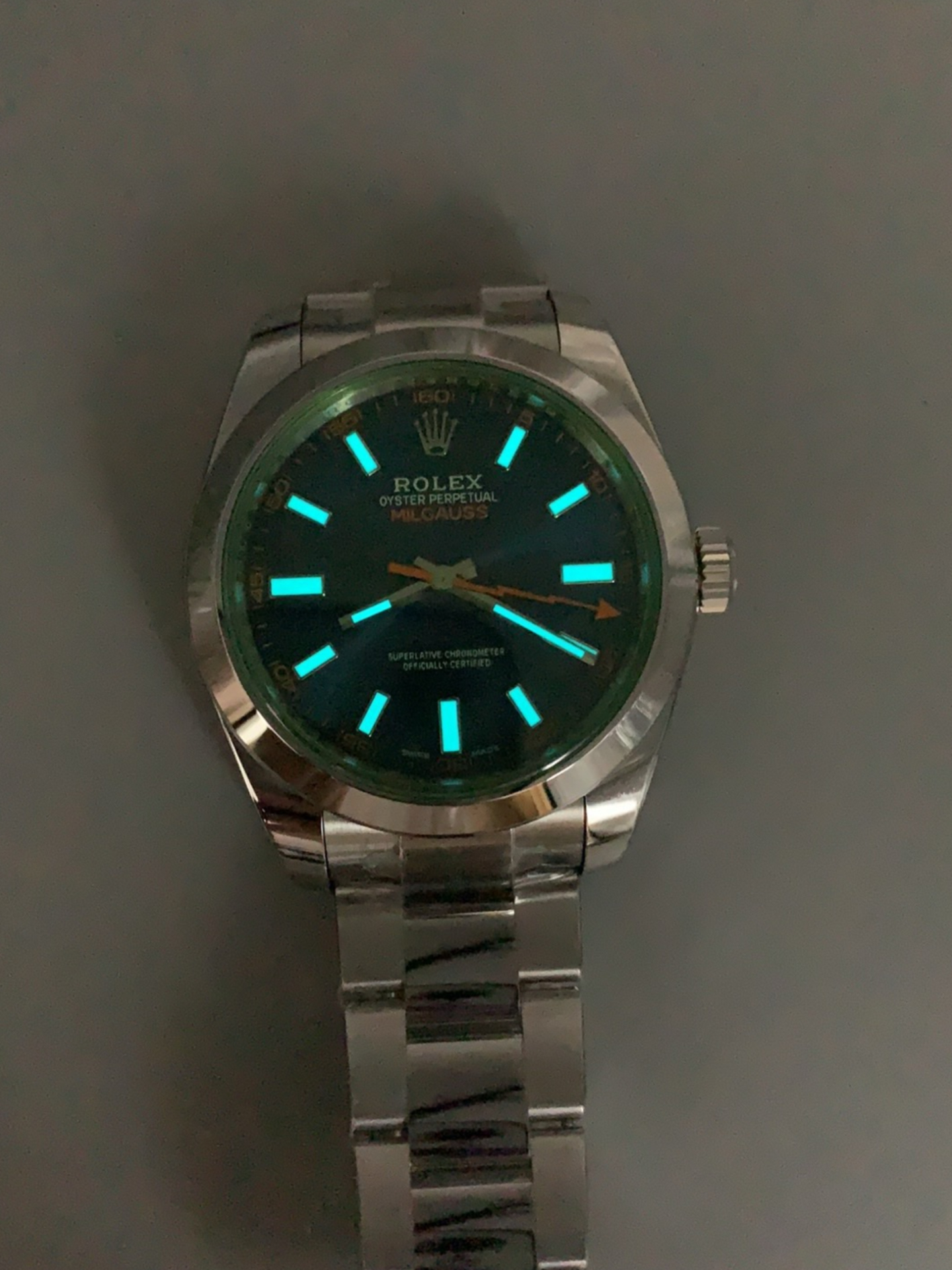 Rolex Milgauss 116400GV Swiss Watch with Blue Dial - Super Clone Watch - view 10