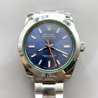 Rolex Milgauss 116400M Swiss Watch with BLUE Dial - Ultimate 904L Steel Watch - Super Clone Watch - view 1