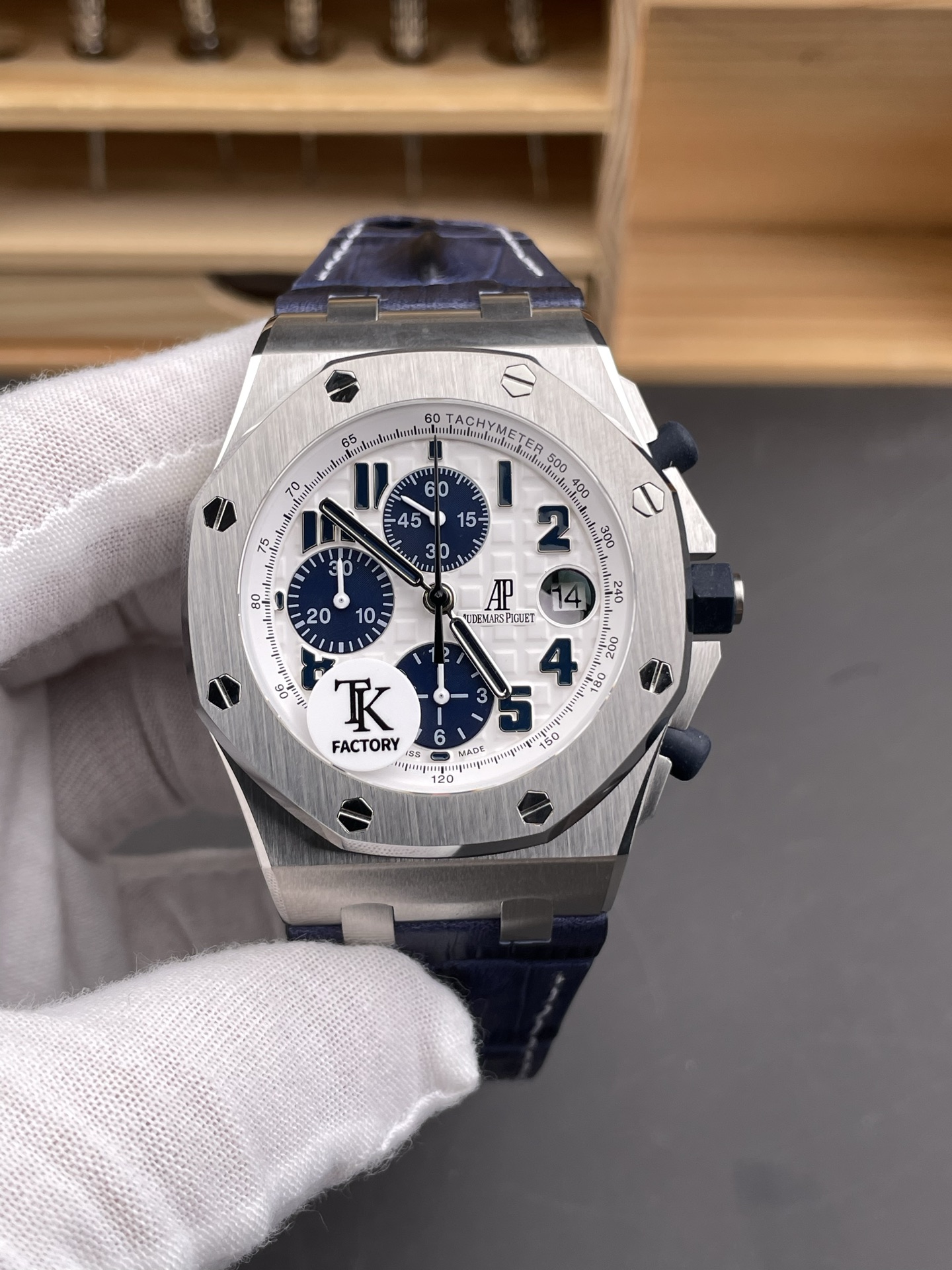 Audemars Piguet Royal Oak Offshore Chronograph White Dial 904L Steel 1: 1 Mirror 3126 Movement - Super Clone Watch - view 3