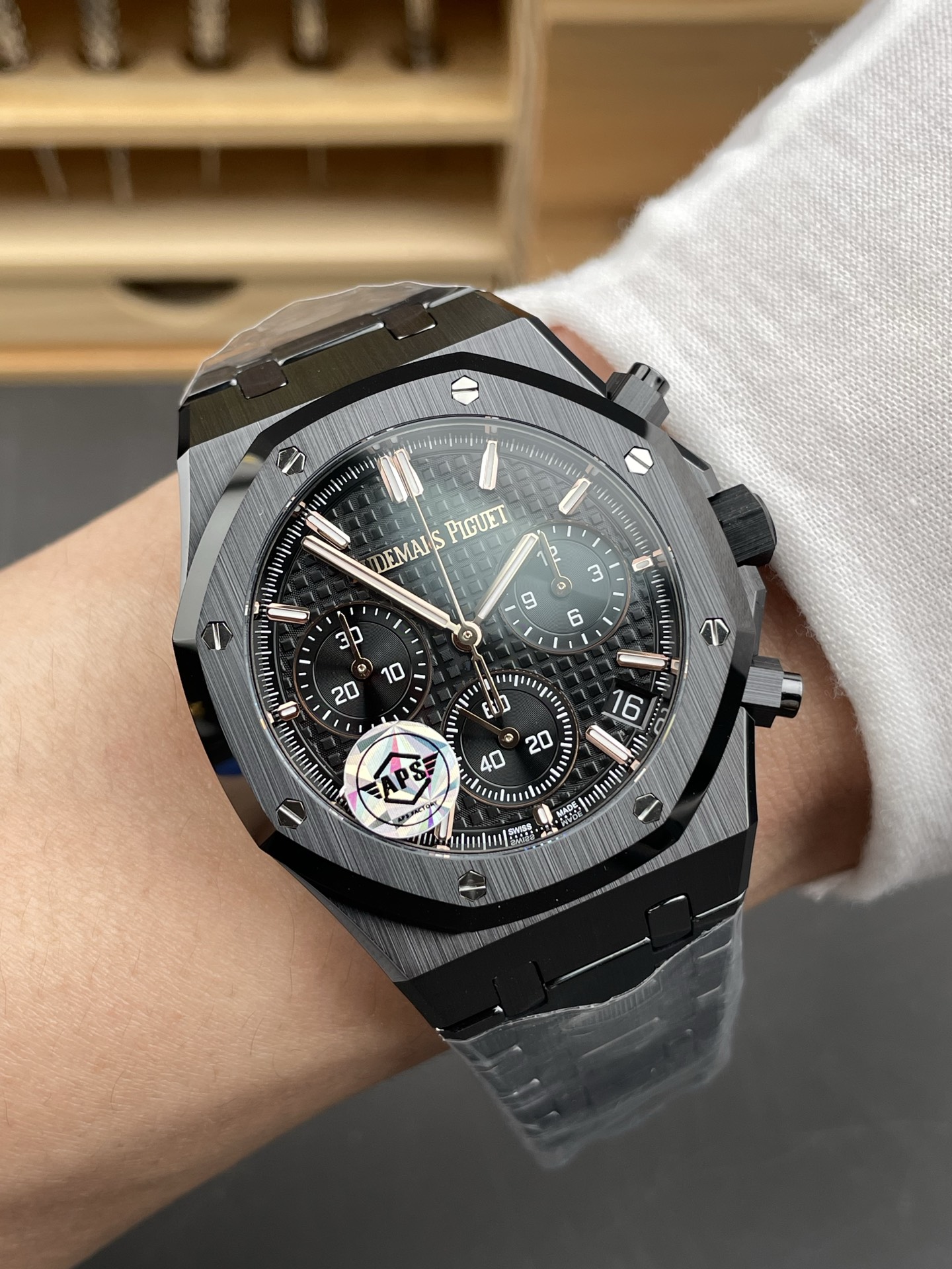 Royal Oak Chrono 26240 Black Ceramic Super Clone Watch - view 10