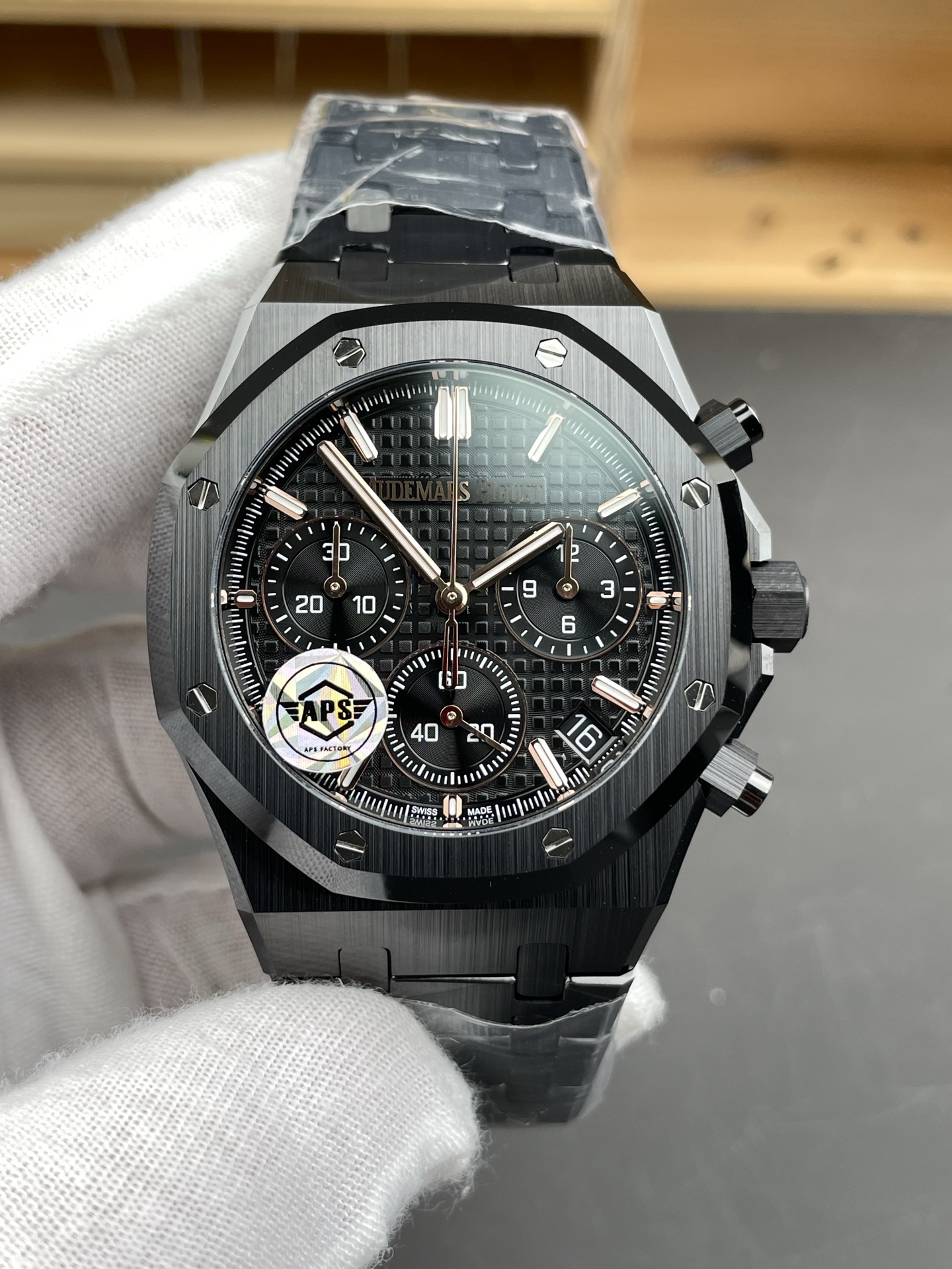 Royal Oak Chrono 26240 Black Ceramic Super Clone Watch - view 2