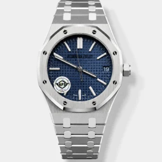 Royal Oak 15510 Blue Dial FREE SPRUNG MVMNT Super Clone Watch - view 1
