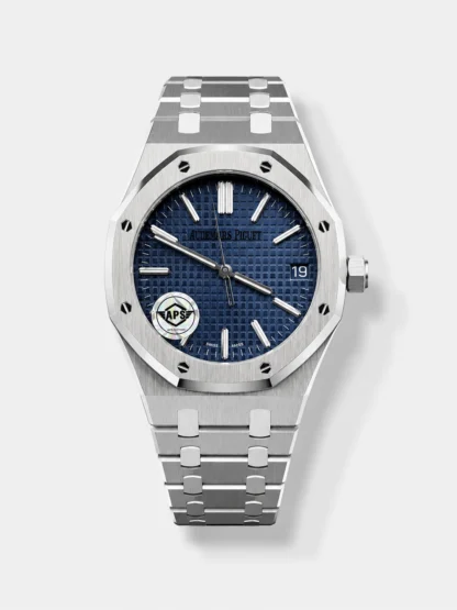 Royal Oak 15510 Blue Dial FREE SPRUNG MVMNT Super Clone Watch - view 1