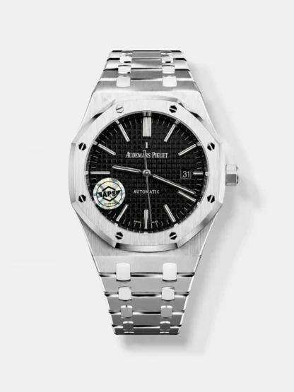 Audemars Piguet Royal Oak 15450 37MM Swiss Calibre 3120 Movement in 904L Steel Casing Black Dial - Super Clone Watch - view 1